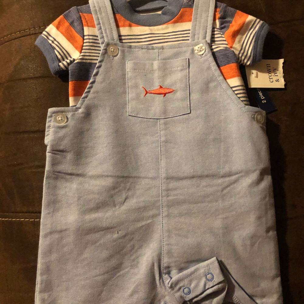 NWT Crown and Ivy Boys Romper